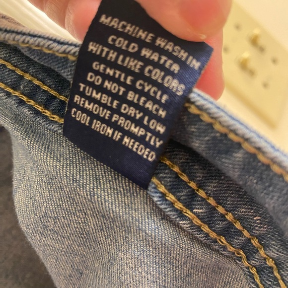 OUR REPUBLIC FOR ALL WIDE LEG FRONT POCKETS LIGHT WASH JEANS SIZE 12 LIKE NEW - Picture 6 of 16